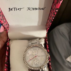 Betsy Johnson silver watch